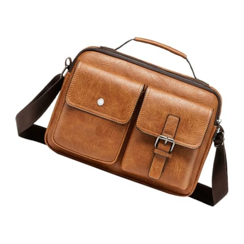 Bolso bandolera hombre grande y ligero de nylon resistente estilo horizontal