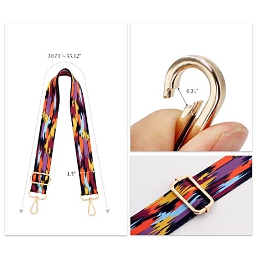 Image of TANOSII Wide Purse Strap Adjustable Replacement Shoulder Crossbody Strap Handbag Strap