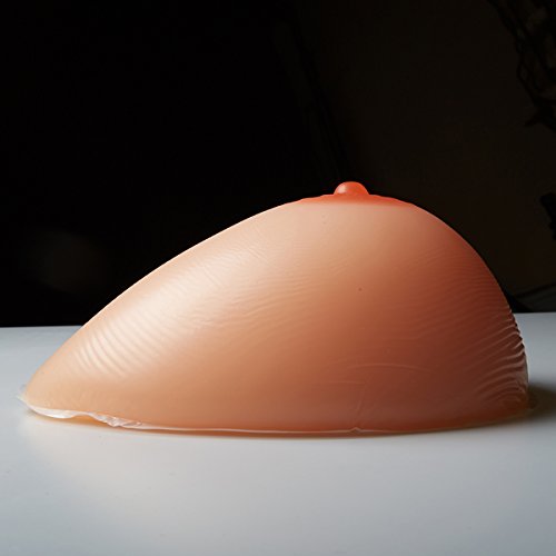 E-FAK Men Women Silicone Breast Forms Crossdresser Cosplay Prosthesis Mastectomy Fake Boobs Bra Enhancer Inserts TV TG (Nude Water Droplets, M (1.32lbs/Pair - 34D/36C/38B/40A)) - Thumbnail 5