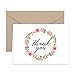 Paper Frenzy Boho Essence Thank You Note Cards and Kraft Envelopes 25 pack
