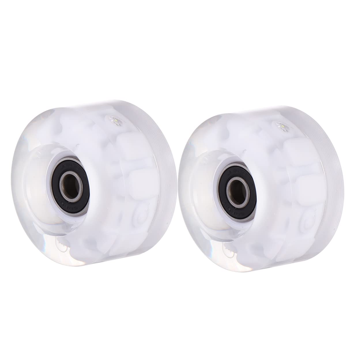 UPKOCH Roller Skate Wheels 2pcs Skates Accessories with Glow up Wheels for Street Skating