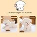 Bichon Frise Kuscheltier,Weiches Stofftier Simulation Stehendes Liegend,Pudel Kuscheltier Weiss,Realistisch Teddy Dog, Für Die Heimdekoration Geburtstagsgeschenke Geschenk Kinder (30cm,Stehen)
