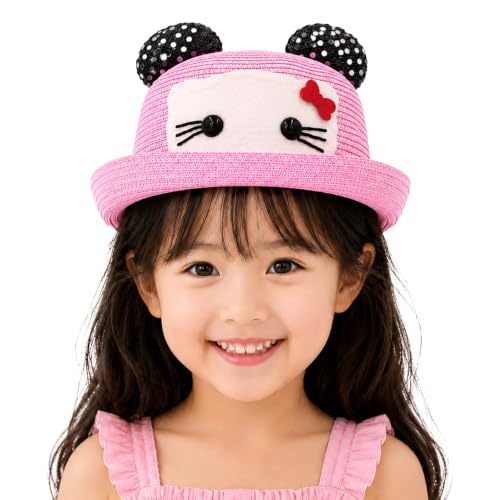 Image of VRITRAZ Baby Boy's and Girl's Kids Children Cute Printed Cartoon Gift Summer Fancy Dress Straw Fasion Hat Cap 1