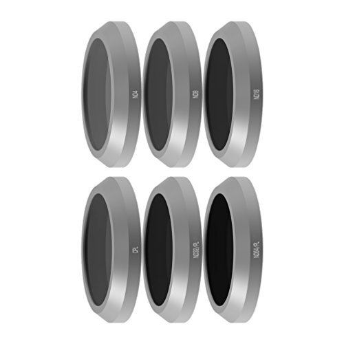 Freewell Budget Kit E-Series - Filters Set 6Pack ND4, ND8, ND16, CPL, ND32/PL, ND64/PL Compatible with Parrot Anafi Drone