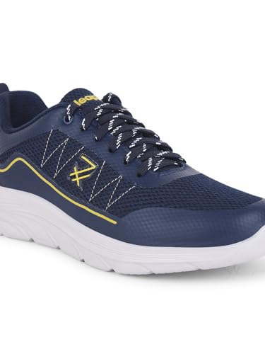 Image of Liberty LEAP7X ZIGGY-1E Sports Shoes for Men with Mesh Upper | EVA Sole Lacing Running Shoes | Memory Foam Insole | Walking, Gym, Outdoor Wear | Quick-Wear Elastic Laces | Comfortable Footbed