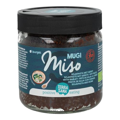 TERRASANA Mugi Miso Sin Pasteurizar Pasta De Soja Con Ceba, 450 g