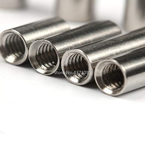 10 pieces Diy Knife material Making knife Handle screw Cylindrical Nuts Connecting pipe rivet Cheese M4 Thread (Size : 5x13mm)