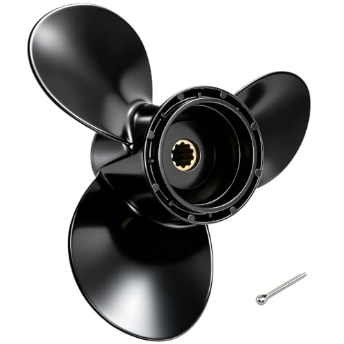 Boat Propeller for Suzuki 20HP 25HP 30 HP Outboard, 3-Blade, RH(10 1/4x14)