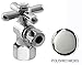 Westbrass 1/4-Turn Angle Stop,1/2" IPS Inlet-Cross