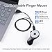 SANWA 3 in 1 Bluetooth Finger Ring Mouse, Wireless Presentation Clicker, Video Scroller & Page Turn for Kindle APP, Mini Wearable Mouse, Rechargeable Handheld Remote Mice for PC, Laptop, Mac, Tablet