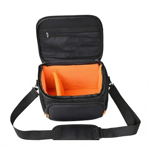 Bolsa de viaje compacta para cámara reflex digital con bolsillos laterales 7