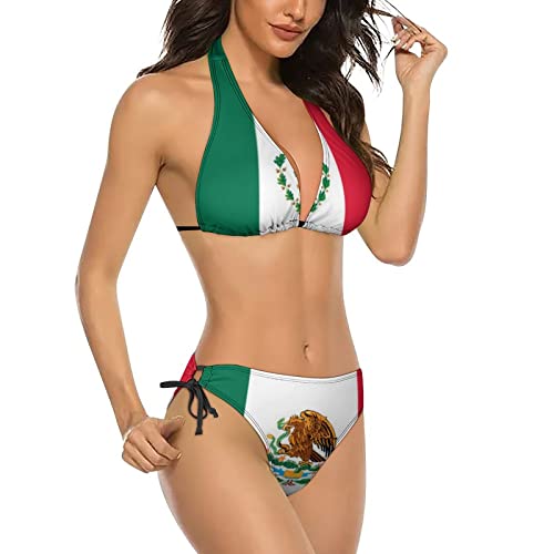 Delerain Women Two Piece Swimsuit Sexy Halter Bikini Sets Triangle Swimwear Bathing Suit2