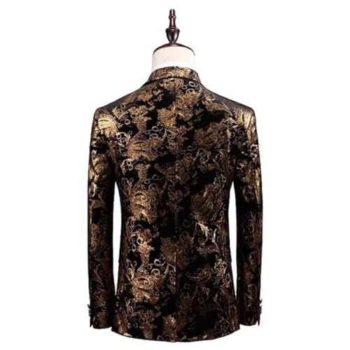 Men's 3 Piece Suit Set Wedding Groom Formal Party Blazer Vest Trousers Slim Fit Comfortable Set3