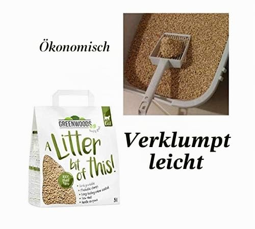 Greenwoods Katzenstreu, natürlich, 3 x 8 l