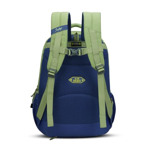 Image of Skybags Klan Plus 37L Casual Backpack for Boys & Girls with 3 Compartments & Adjustable Shoulder Strap | Quick Access Front Pocket | Pencil Pouch | Perfect for School & Travel- Unisex