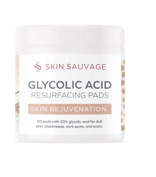 Almohadillas de rejuvenecimiento de ácido glicólico para rostro y cuerpo revela una piel suave, reduce las arrugas y logra una tez radiante con