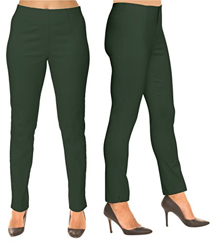 LIOR PARIS Sasha Essential Slim Fit Ankle Pant (6,Olive)