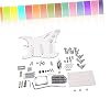 DIY Electric Guitar Kit Style Complete Accessories with Tremolo Bridge Pickguard Single Coil Pickups Volume Tone Controls for Guitar Building Enthusiasts