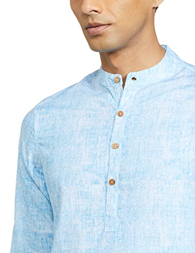 Image of Amazon Brand - Symbol Men Cotton Printed Long Kurta (Regular Fit)