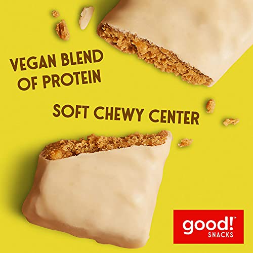 Good! Snacks Vegan Protein Bars, Lemon Bar, Gluten Free, Plant Based, Low Sugar, High Protein Meal Replacement Bar, Guilt-Free & Nutritious Healthy Snacks For Energy, 15G Protein, Kosher, Soy Free, Non Dairy, Non Gmo, Vegetarian (12 Bars) #TOP3