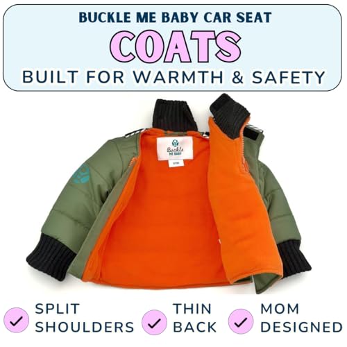 Buckle Me Baby Winter Coat | Toastier Car Seat Jacket for Boys and Girls - Featured on Shark Tank 6 Months - 6 Years3