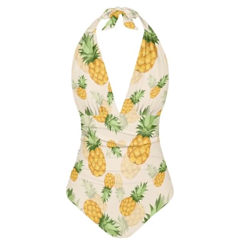 Maillot de bain contrôle du ventre grande taille à col en V drapé confortable
