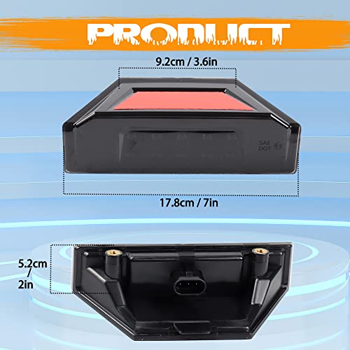 Motoparacc Smoked Utv Brake Tail Lights Led Taillights Compatible With Polaris Ranger 900 1000 Xp Diesel 570 Full Size Pro Xd 4000G 4000D Brutus General 2412774 2411866 #TOP4