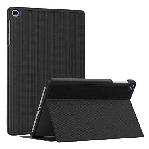 Soke Galaxy Tab A 10.1 Case 2019, Premium Shock Proof Stand Folio Case, Multi- Viewing Angles, Soft TPU Back Cover for Samsung Galaxy Tab A 10.1 inch Tablet [SM-T510/T515/T517],Black
