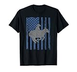 American Flag Mutton Busting Gift Sheep Riding T-Shirt
