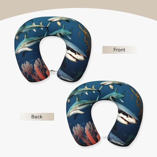 Almohada de espuma viscoelástica ergonómica de viaje miniatura 2