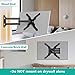 WALI TV Wall Mount Articulating LCD Monitor Full Motion 15 inch Extension Arm for Most 13-39 inch LED TV Flat Screen Mounting Holes up to 200x200mm (1339LM), Black