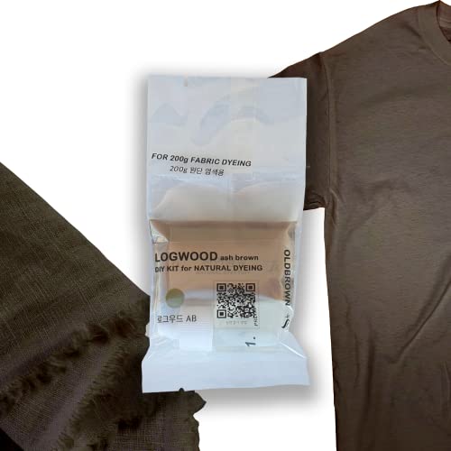 ?? Logwood sap Natural dye kit for Fabric, ash Gray Color, Cotton Silk Linen dye, Fabric dye, tie dye, Mordant, DIY, Plant, batic, Botanical, #60