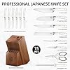KnifeSaga-Kitchen-Knife-Set-Premium-Japanese-High-Carbon-Stainless-Steel-15-Pcs-Enduring-Ultra-Sharp-Knife-Block-Set-with-Sharpener-and-Wood-Block-Professional-White-Chef-Knives-set-for-Kitchen KnifeSaga Kitchen Knife Set Premium, Japanese High Carbon Stainless Steel 15 Pcs Enduring Ultra Sharp Knife Block Set with Sharpener and Wood Block, Professional White Chef Knives set for Kitchen
