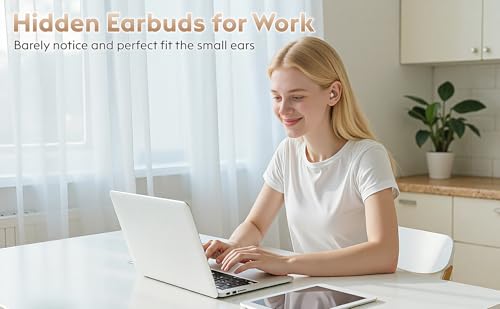 Image of Smallest Sleep Earbuds for Side Sleepers, [Upgrade 2026 Version] Ultra-Comfort & Lightweight Wireless Mini Sleep Headphones for Small Ears, No Low Battery Beep Ear Buds for Sleeping Working