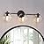 GEPOW Black Bathroom Vanity Lights