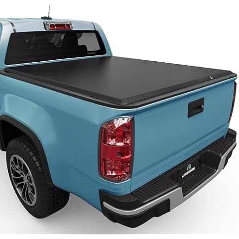 AUTOSAVER88 Soft Tri fold Truck Bed Tonneau Cover Compatible with 2015-2025 Chevy Colorado/GMC Canyon 5.2 ft Bed Cover