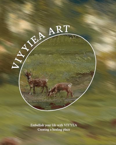 Image of VIYYIEA Vintage Large Framed Wall Art for Living Room, Landscape Canvas Prints Home Decor, Oil Painting Picture, Bedroom Wall Decor Gifts for Friends or Family -【Twilight Reflections】-(24L x 16W)