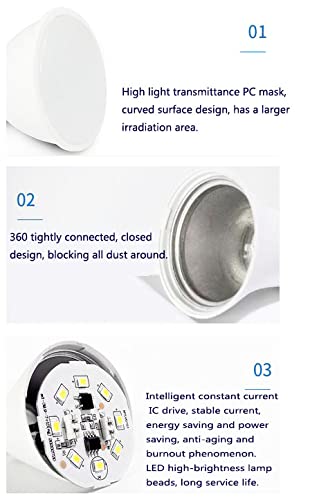 OUKAIDE 6 Pcs 7W MR16 LED Light Bulbs Cool White 6000K GU5.3 Spotlight 700LM, Energy Saving, AC 220-240V Non Dimmable - Image 4