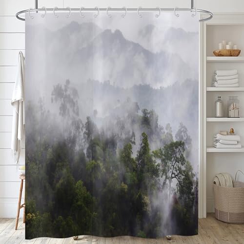 ASDCXZ Landscape Shower Curtain 180x180 cm - Image 4