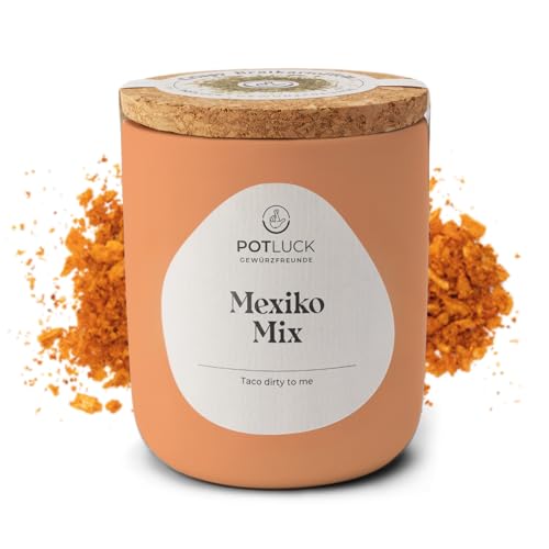 POTLUCK | Mexiko Mix | Gewürzzubereitung im Keramiktopf | 75 g | Vegan, glutenfrei und mit natürlichen Inhaltsstoffen