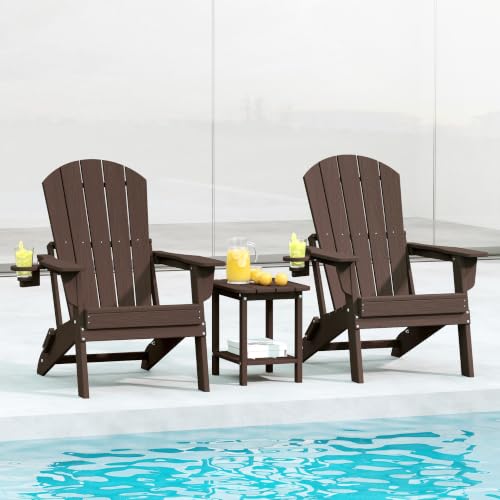 EcoVida 3-Piece Folding Adirondack Set