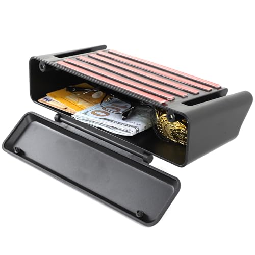 METYOUCAR トヨタ ランクル250 専用 ルームミラー収納ボックス 収納ボックス 磁力式マグネットスイッチ ランドクルーザー250 プラド ABS素材 貼付タイプ 車用収納 車内 貼付タイプ 取付簡単 便利グッズ 小物入れ カスタム 内装パーツ ア