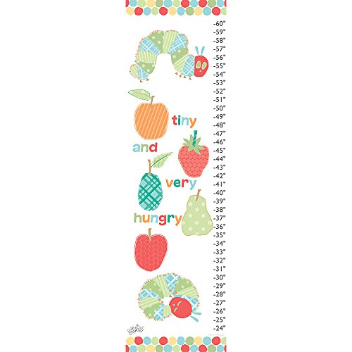 Marmont Hill Eric Carle 'Tiny and Hungry Caterpillars' Canvas Growth Chart, 12" x 42"