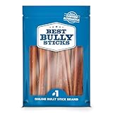 Best Bully Sticks 4 Inch Bully Sticks - 8 oz (Pack of 1) - Natural Grass-Fed, Grain and Rawhide Free, Ideal for Small or Young Canines