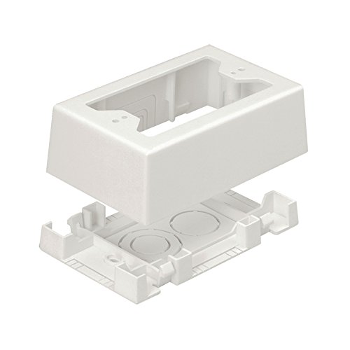 Panduit Jbx3510Ei-A Single Gang Two-Piece Snap Together Outlet Box With Adhesive Backing. Box Accepts Pan-Way® Screw-On Faceplates Or Any Nema Standard Single Gang Faceplate. For Use With Pan-Way® T45 #TOP30