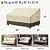 MR. COVER Outdoor Couch Cover Waterproof, Patio Furniture Covers for 2-Seater Couch, Fits up to 60"W x 35"D x 35"H, Moisture-proof & UV-protection, Brown & Khaki
