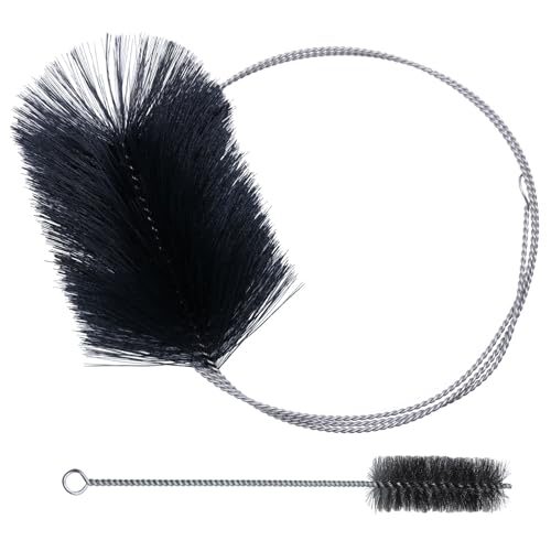 Chuanhylis 2 Stück Ofenrohrbürste Set，Stahldraht...