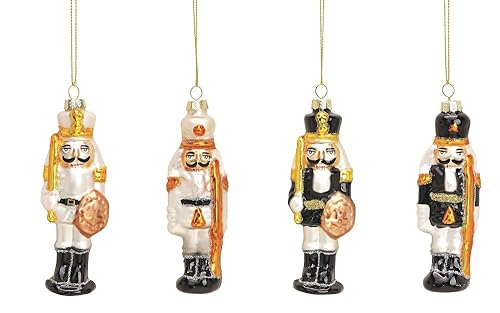 Christbaum-Schmuck-Set Nußknacker in Gold weiß & schwarz...