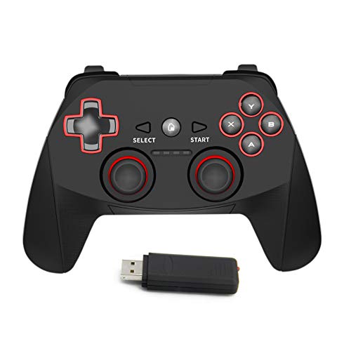 2.4G Wireless Controller for PS3, PC Gamepads with Vibration Range up to 10m Support PC (Windows XP/7/8/8.1/10), PS3, Android, Vista, TV Box Portable Gaming Joystick Handle