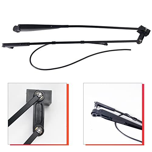 Mikoda Windshield Wiper Arm & Wiper Blade Kit 7251263 7251264 Compatible With Bobcat Loader T450 T550 T590 T595 T630 T650 T740 T750 T770 T870 A770 S450 S510 S530 S550 S570 S590 S595 S630 S650 S740 #TOP3